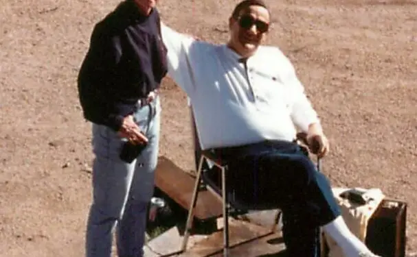 George Lavin and colleague Chilton Varner at the Proving Grounds during trial preparation