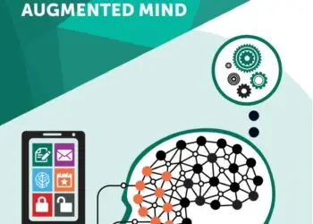 Illustration of digital amnesia showing a smartphone connected to the human brain with circuits