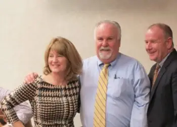 rofessor Barbara Lynne Ashcroft, Thomas G. Oakes, and Jack Delany, Esquire, following the Temple LL.M. in Trial Advocacy trial technology lecture series.