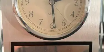 Engraved clock presented to Thomas Oakes in appreciation for his service at the 30th Annual IADC Trial Academy