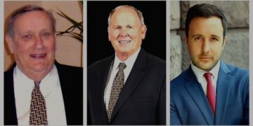 George J. Lavin, Jr., Edward A. Gray, and Thomas G. Oakes II — mentors whose guidance shaped a trial lawyer before his first case