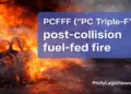 PCFFF (“PC Triple-F”) post-collision fuel-fed fire — vehicle product liability cases