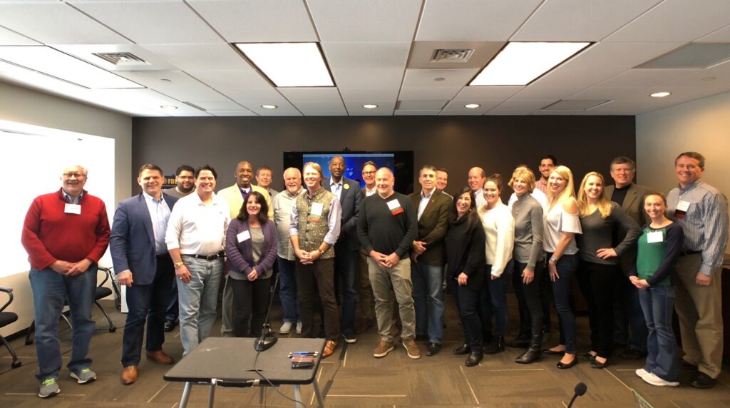 FDCC Evolve litigation technology education program featuring trial lawyers, educators, and courtroom technology professionals participating in collaborative training and multimedia advocacy instruction